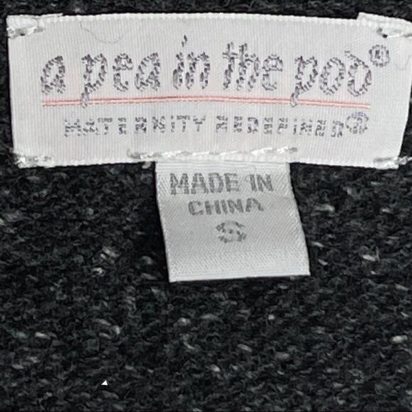 A Pea in the Pod Maternity Cowlneck Sweater Gray Size S - Picture 6 of 14